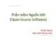 Bài giảng Phần mềm nguồn mở (Open-Source Software): Chương 3.3 - Võ Đức Quang